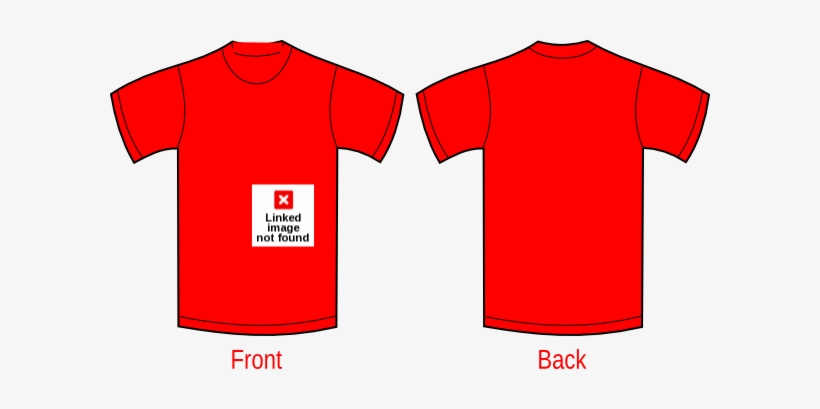 T Shirt Plain Red, transparent png
