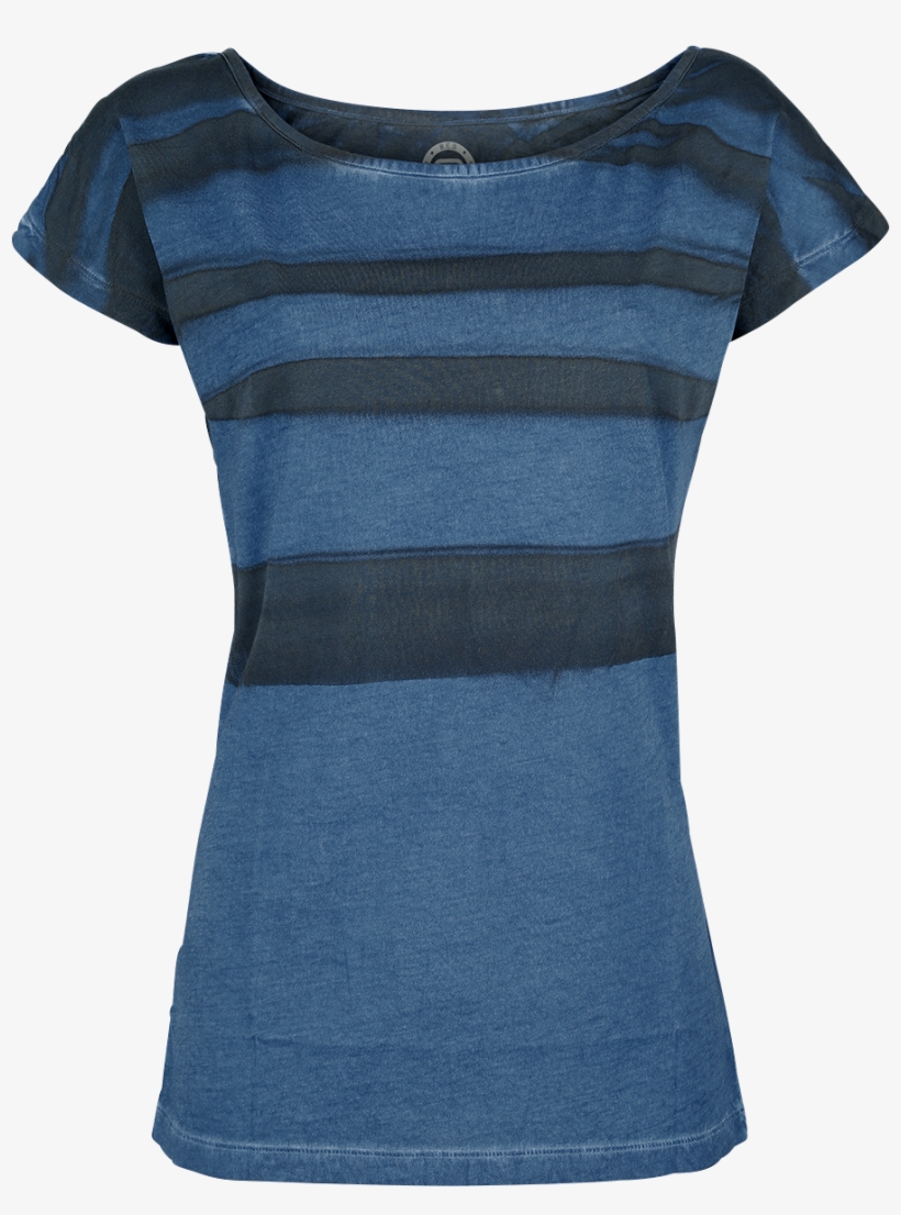 Red By Emp Batik Sprayed Shirt Blue T-shirt 342307 - Denim, transparent png