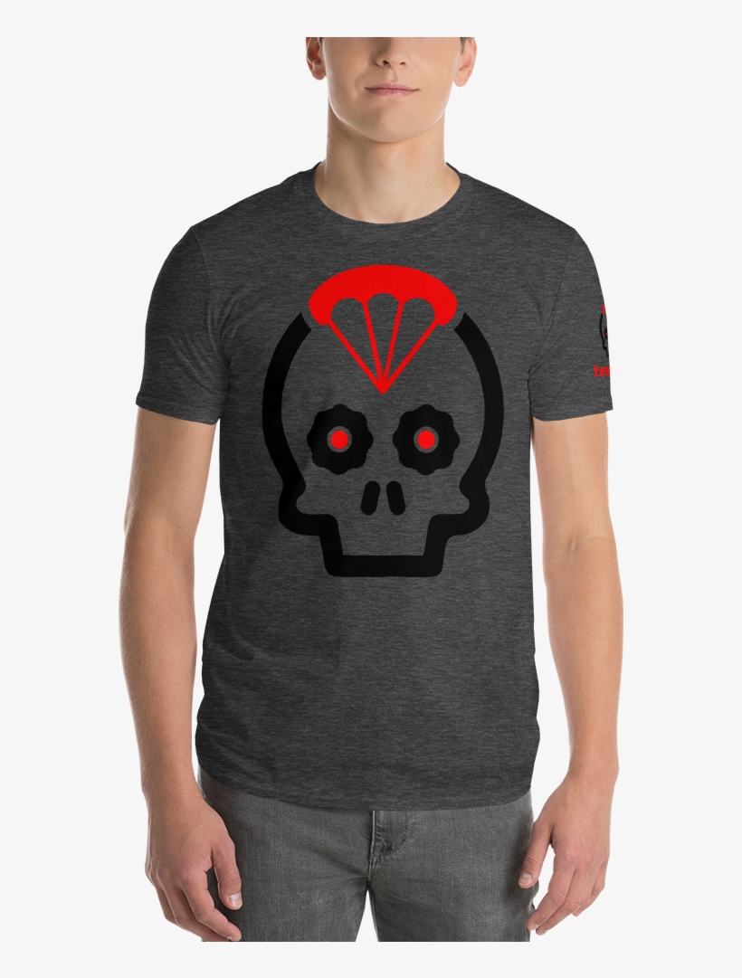 Red Mockup Front Mens Heather Dark Grey, transparent png