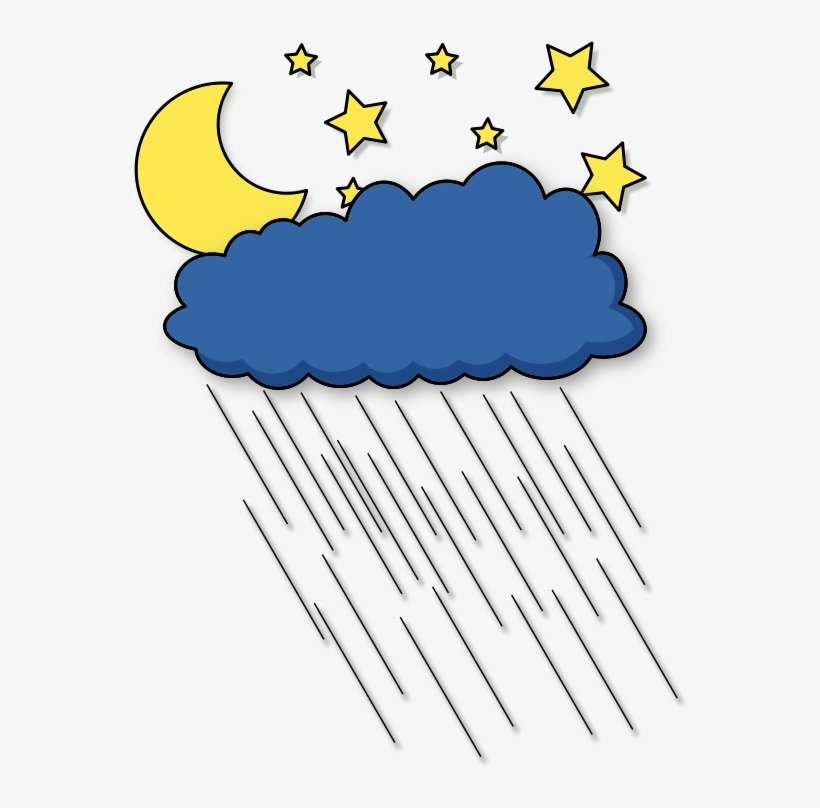 Rainy Night Png Images 424 X - Windy Nights Clip Art, transparent png