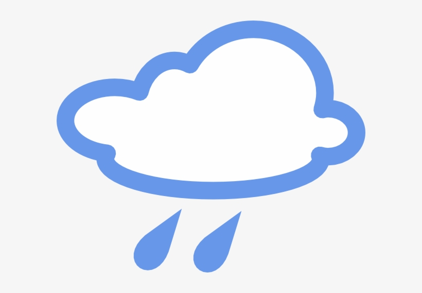 Rainy Weather Symbols - Weather Forecast Symbols Windy, transparent png