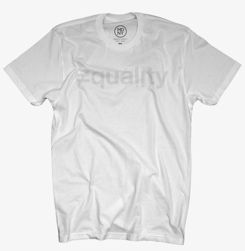 Equality White On White T-shirt - White On White Shirt, transparent png