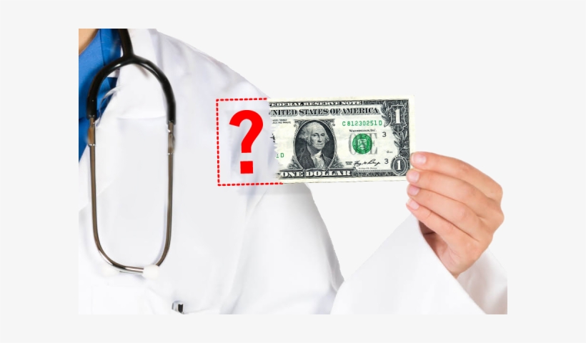 Doctor Holding Money Crop - Business First Dollar Frame - Stainless Steel (silver), transparent png