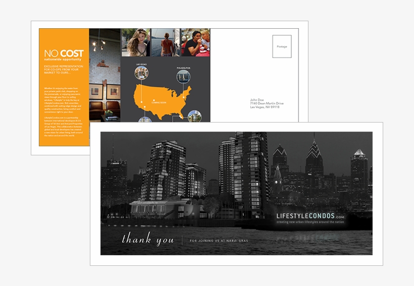 Thank You Mailer - Cityscape, transparent png