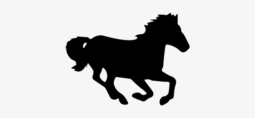 Horse In Running Motion Silhouette ⋆ Free Vectors, - Horse Running Icon Png, transparent png