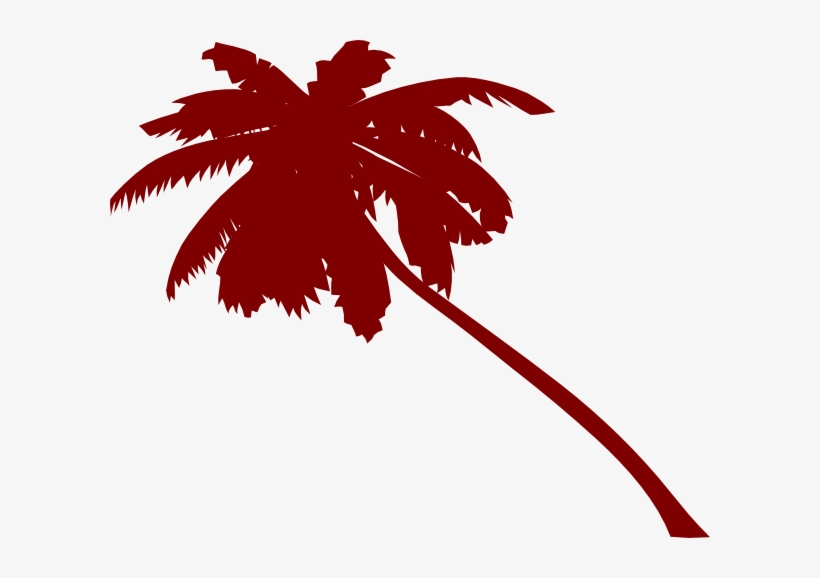 Slanted Vector Palm Tree Clip Art - Transparent Palm Tree Vector Png, transparent png