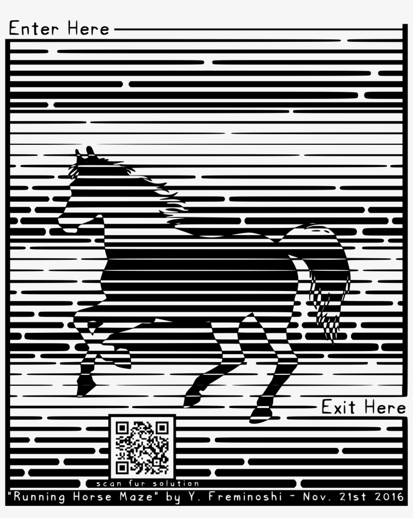 This Free Icons Png Design Of Running Horse Maze, transparent png