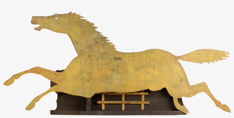 Running Horse Silhouette Weathervane - Stallion, transparent png
