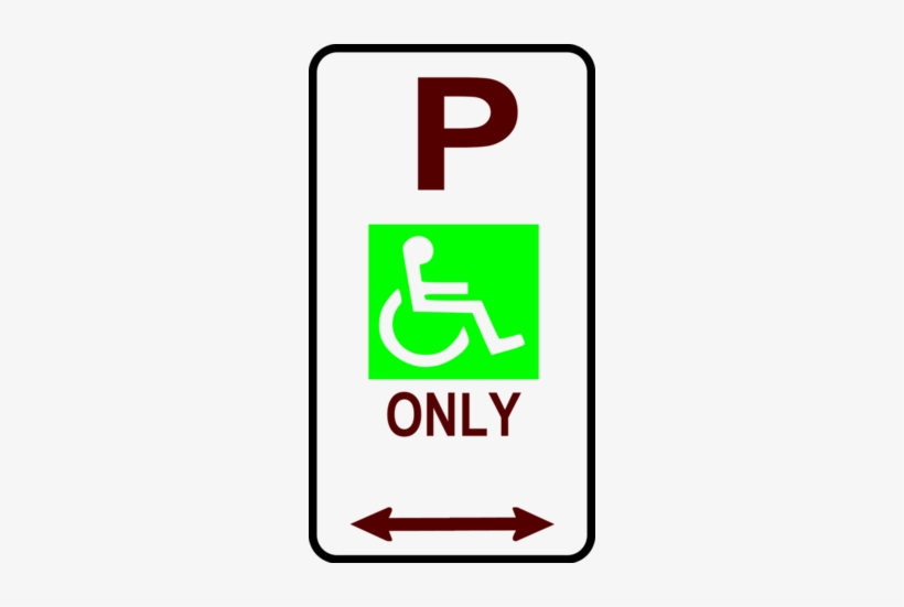 Disabled Parking Permit Clipart - Disabled Parking Sign, transparent png