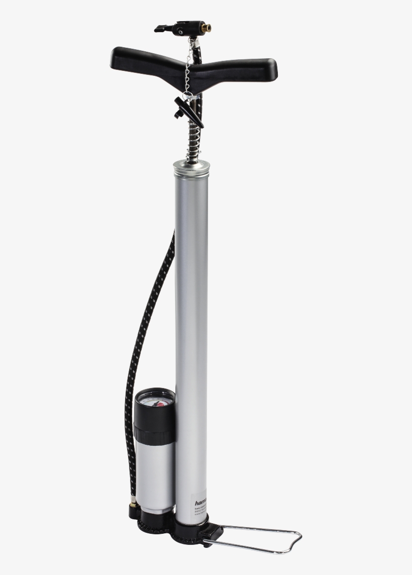 Bicycle Stand Air Pump, Black - Manometers, transparent png