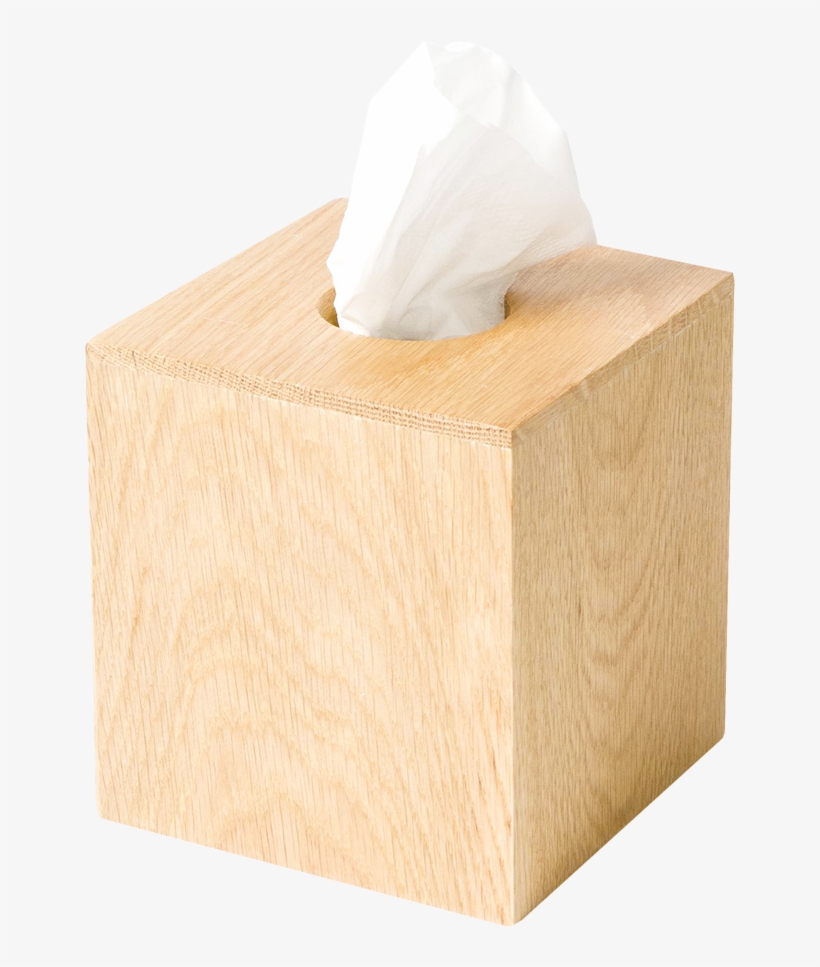 Tissue Box Cube Mezza Natural Oak - Oak, transparent png