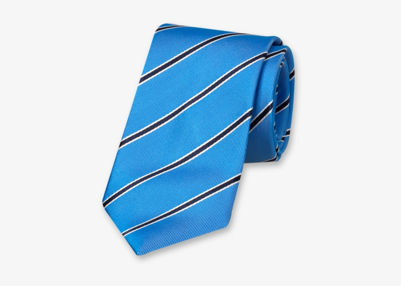 Blue Tie With Stripes - E.l.cravatte Krawatte Blau - Gestreift, transparent png