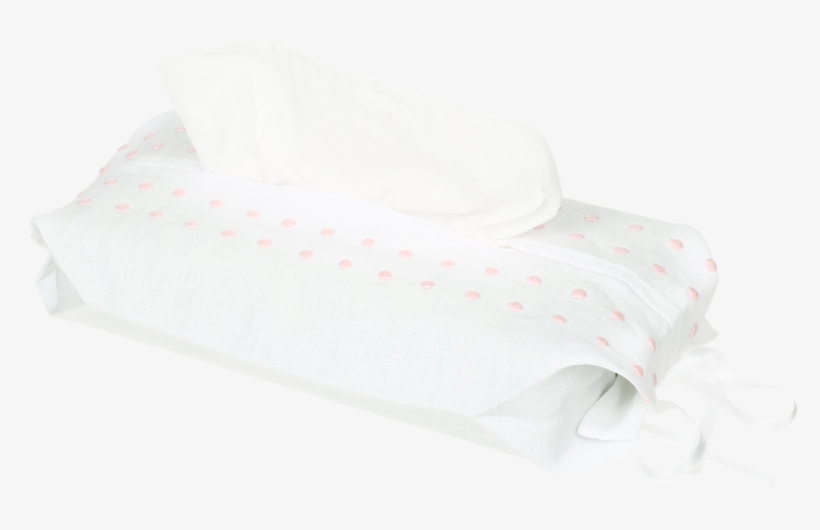 Kleenex Box Pink Dots - Felt, transparent png
