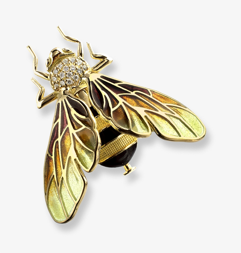 Nicole Barr Designs 18 Karat Gold Bee Brooch-gold - Jewellery, transparent png