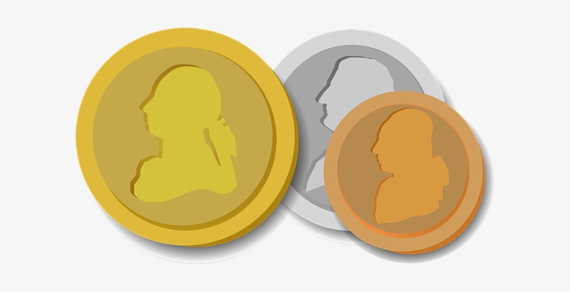 Coins Money Pennies Cent Gold Coin Silver - Coin, transparent png