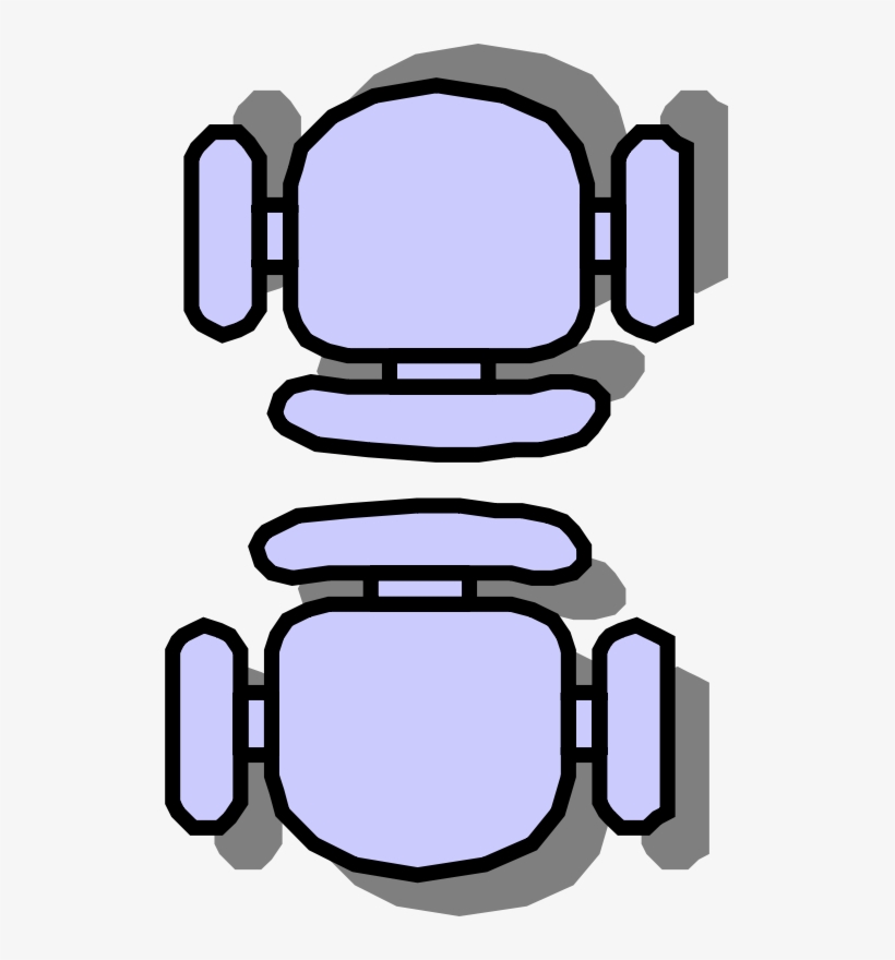Free Classroom Seat Layouts - Chair Clipart Top View, transparent png