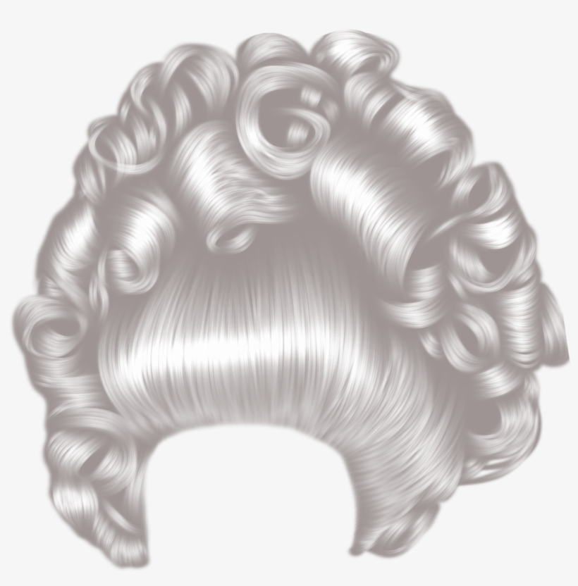 Free Download Grey Hair Png Clipart Cabelo Wig - Big Hair Png, transparent png