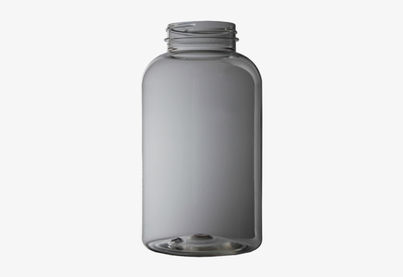 750 Cc Clear Pet Wide Mouth Packer - Grey Transparent Plastic Bottle, transparent png