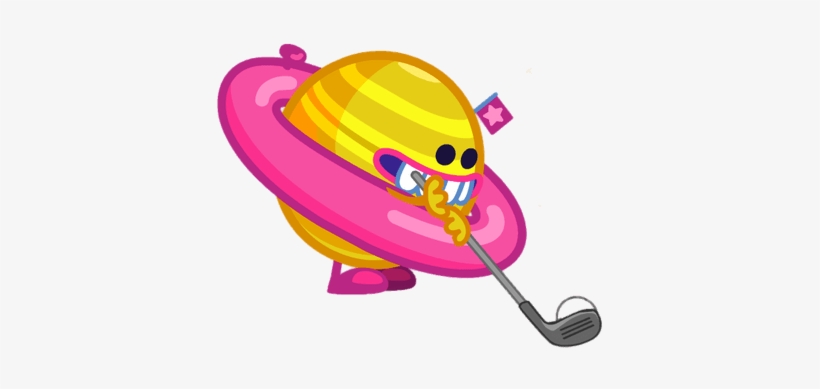 Major Moony The Cosmic Loony Hitting The Golf Ball - Portable Network Graphics, transparent png