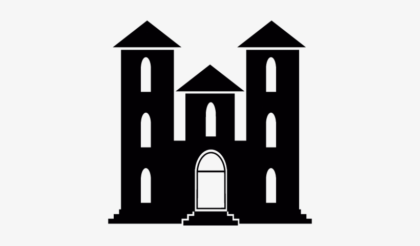 Haunted Mansion Vector - Mansion Icon Black And White, transparent png