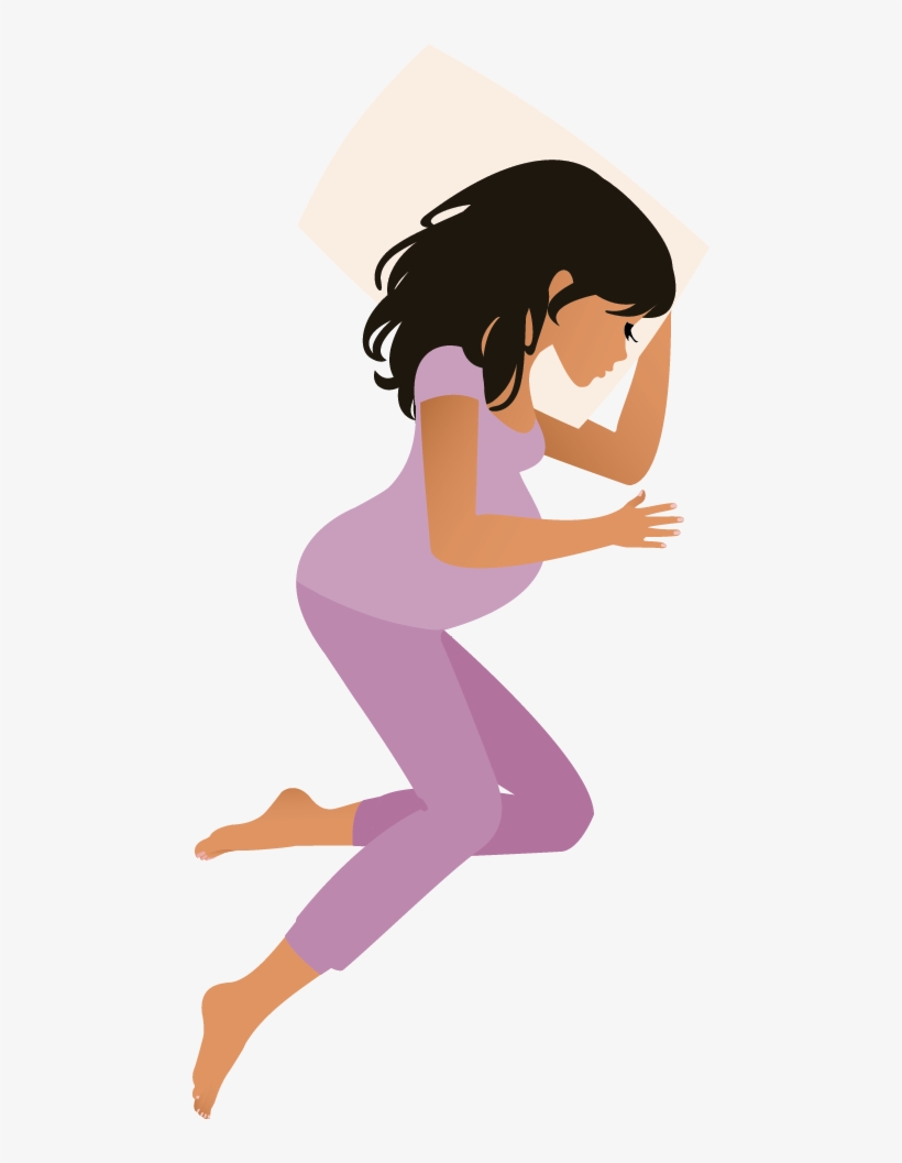 Lying On Your Front With Your Growing Bump Would Likely - Illustration, transparent png