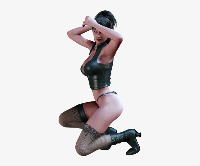 Woman Kneeling Stockings Kneeling, transparent png