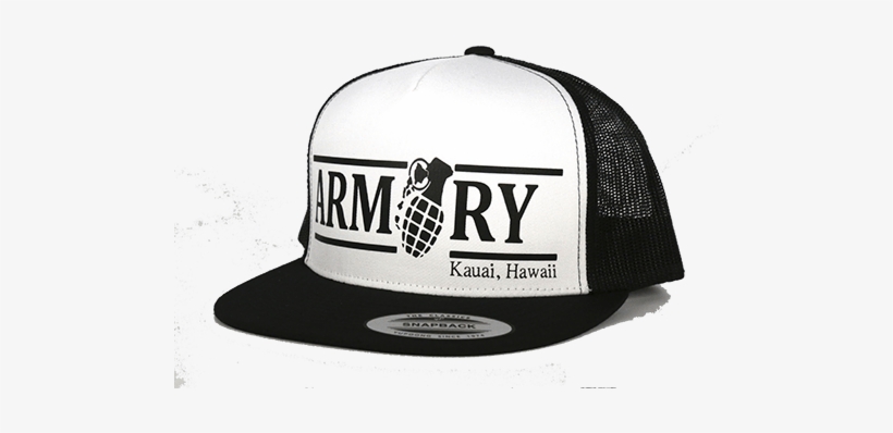 White Faced Classic Snapback Hat With Black Armory - Baseball Cap, transparent png