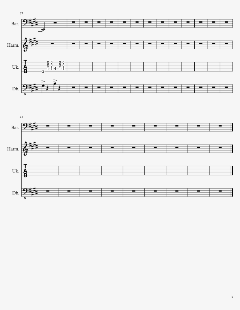 Folsom Prison Blues Sheet Music 3 Of 3 Pages - Music, transparent png