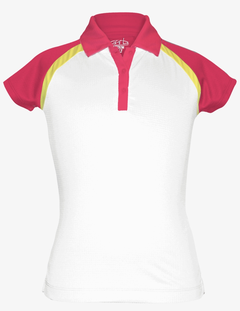 Linley Pink Garb Girls Golf Polo V=1525184529 - Polo Shirt, transparent png