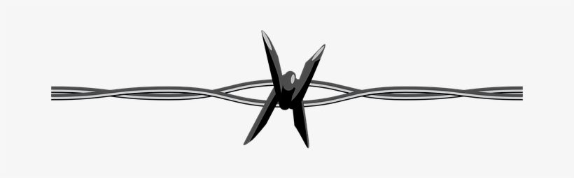 Barbed Wire Fence Cable Wire Prison Barbed - Cartoon Barbed Wire Transparent, transparent png