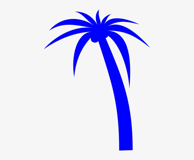 Blue Palm Tree Svg Clip Arts 450 X 598 Px, transparent png