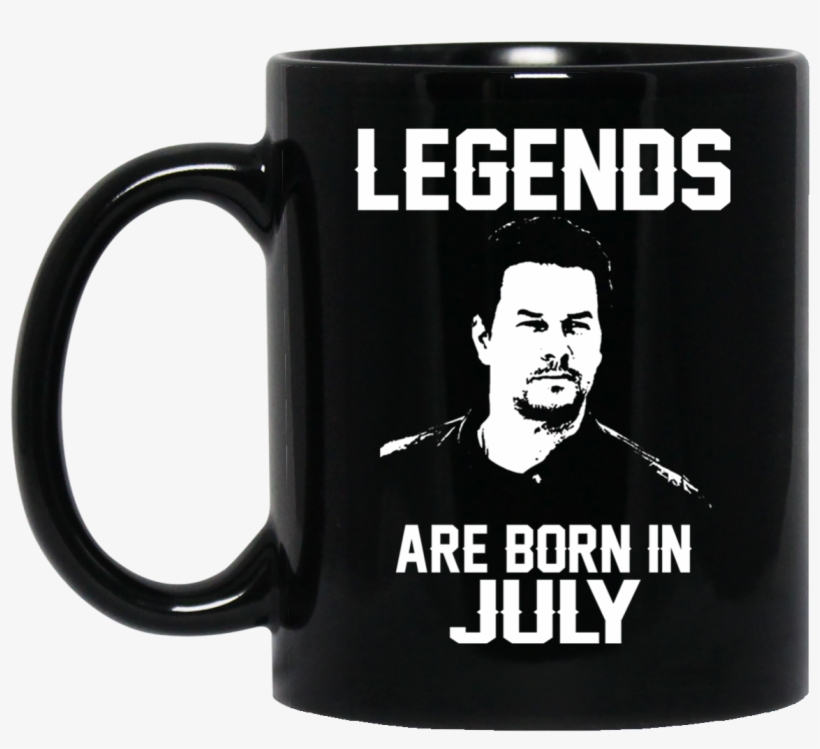 Mark Wahlberg Mug Legends Are Born In July Coffee Mug - Jason Statham Born In August, transparent png