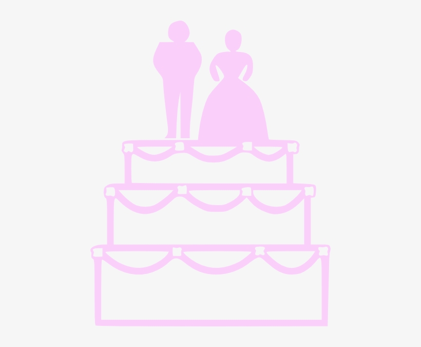 Pink Wedding Cake Clip Art - Wedding Cake Tote Bag, Adult Unisex, Natural, transparent png