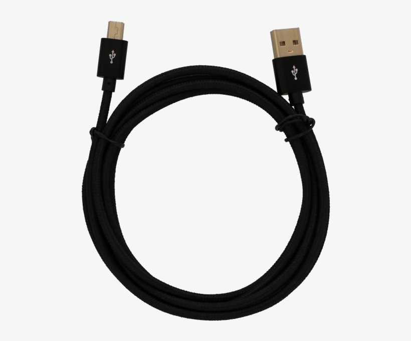 Mini B - Mini Usb Braided, transparent png