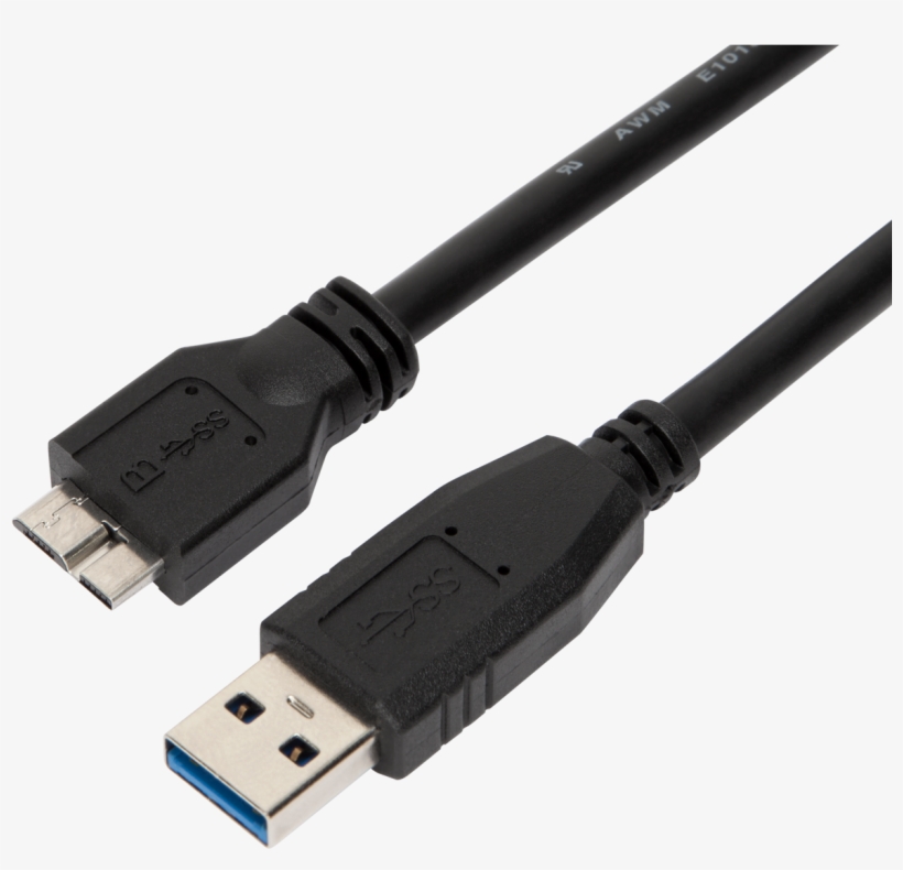 8m Usb A Male To Micro Usb B Male Cable - Usb, transparent png