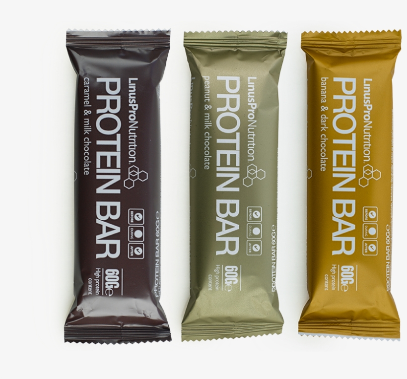 Peanut With A Thin Coating Of Milk Chocolate, Banana - Linuspro Protein Bar, 60g, Banana/chocolate, transparent png
