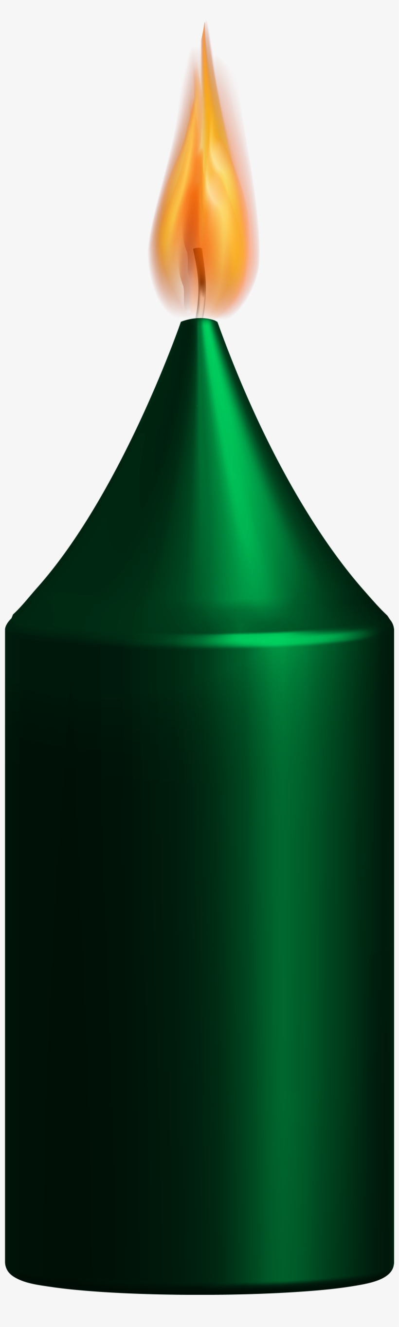 Green Candle Png Clip Art - Green, transparent png