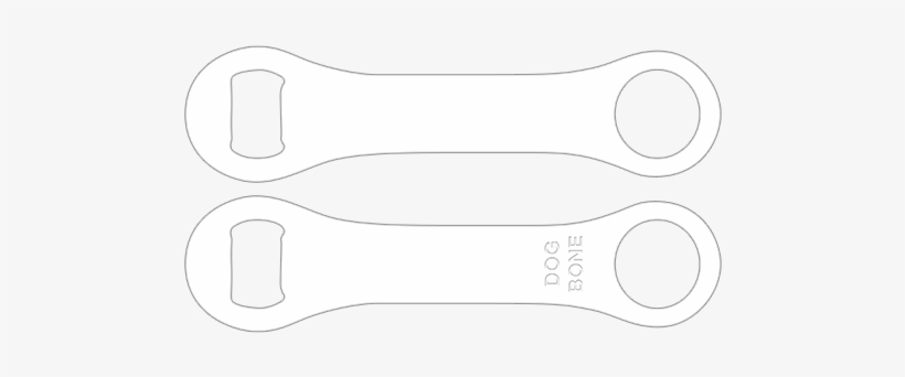 White Dog Bone Opener - Tool, transparent png