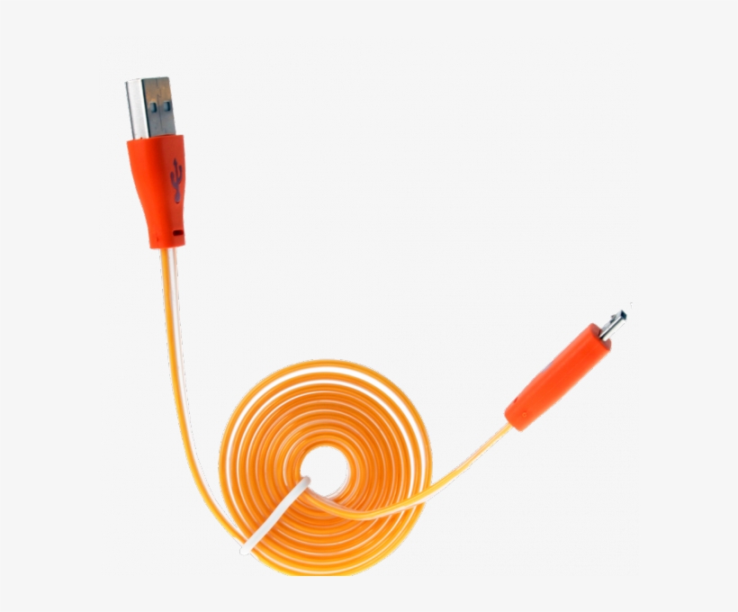 Orange Cable Roll - Cable Led Usb Png, transparent png
