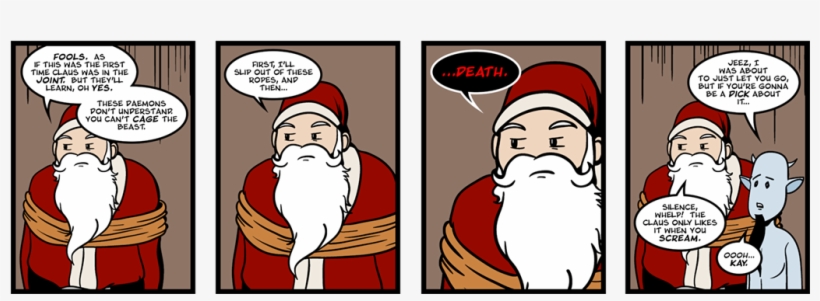 2010 12 23 - Kidnapped Santa Claus Daemons, transparent png