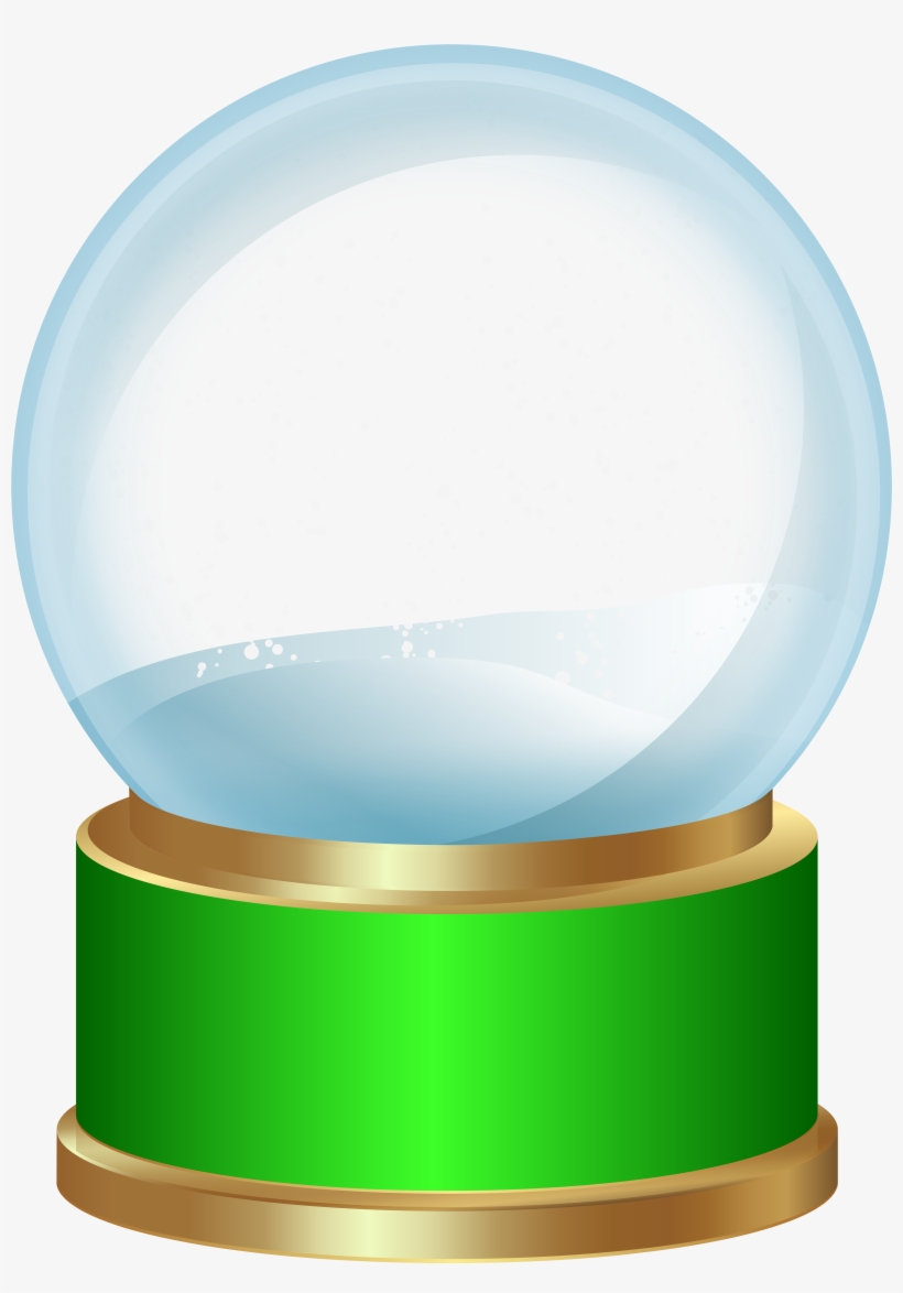 Empty Snow Globe Green Png Clip Art - Empty Snow Globe Transparent, transparent png