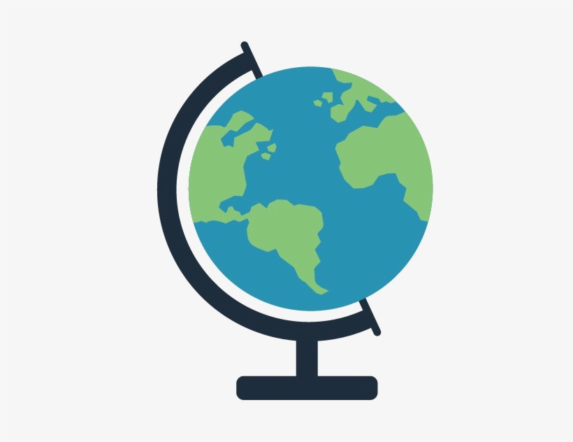Globe World Png Image Background - Clip Art, transparent png