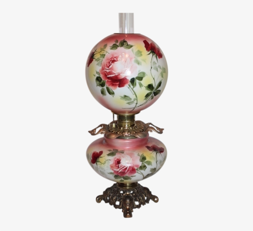 Museum Quality ~ Huge Gone With The Wind Oil Lamp ~rare - Oil Lamp, transparent png
