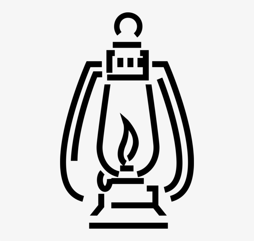 Vector Illustration Of Kerosene Oil Lamp Hurricane, transparent png