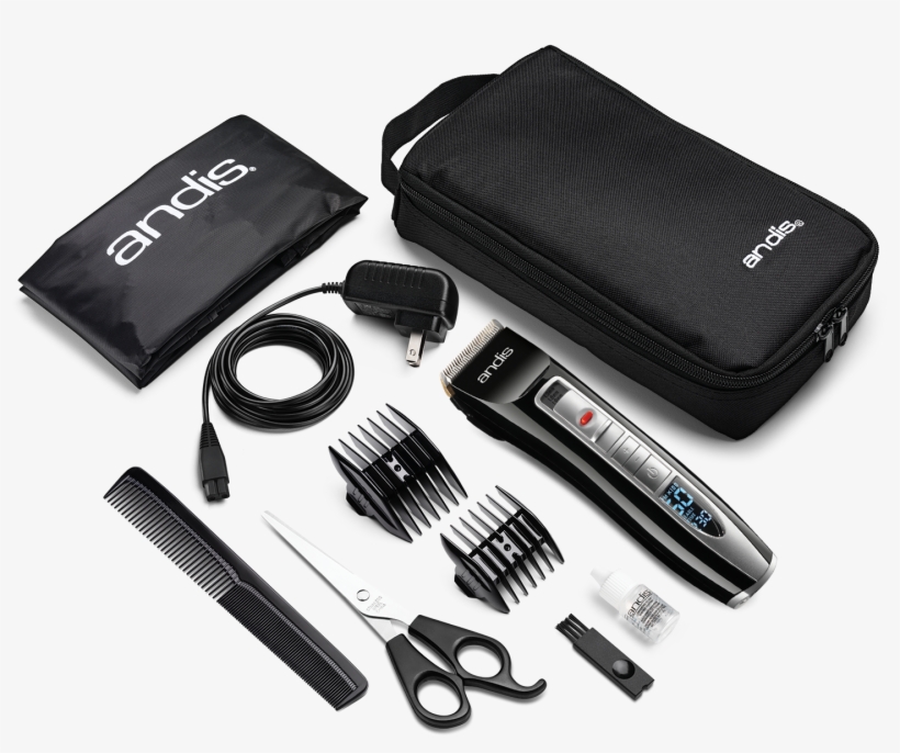 Andis Select Cut 5 Speed Adjustable Blade Clipper Kit, - Andis Select Cut Cordless Clipper, 10 Piece Kit 24445, transparent png