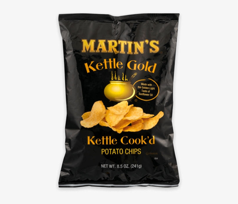 Martin's Kettle Gold Potato Chips Kettle Cook'd - Martins Kettle Gold Potato Chips, Sea Salt, transparent png
