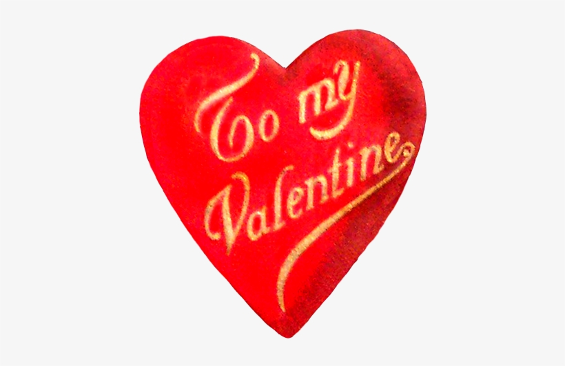 Vintage Valentine's Day Heart - Vintage Valentines Png, transparent png