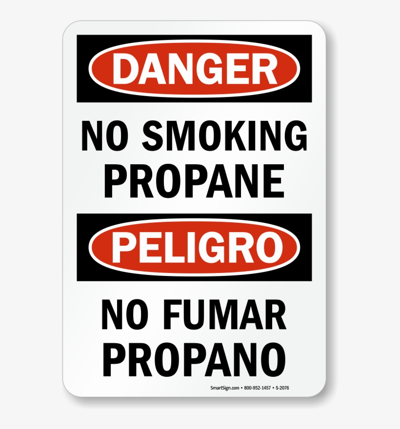 Bilingual No Smoking Signs - Mysafetysign Danger Overhead Power Lines Peligro Diamond, transparent png