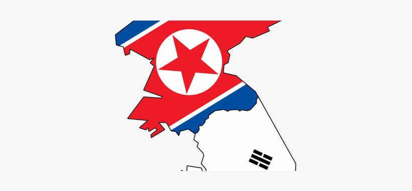 Vector Royalty Free Download Map With Flag K Pictures - North Korea Flag Map, transparent png