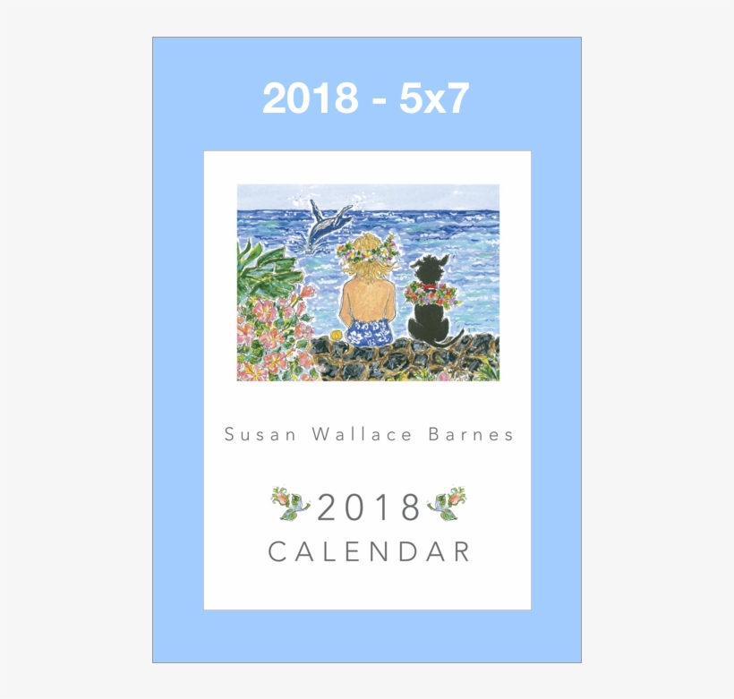 5 X 7 Susan Wallace Barnes 2018 Calendar - Calendar, transparent png